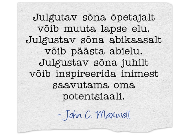 Julgustav sõna juhilt või inspireerida inimest saavutama oma potentsiaali_personalidisain
